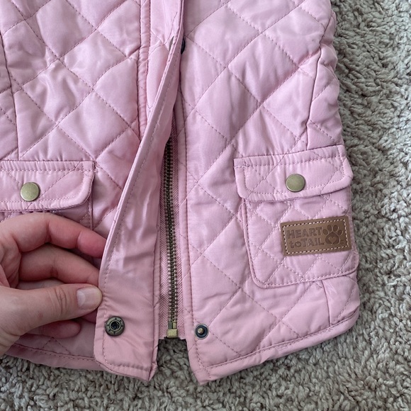 Heart to Tail Zippered Puffy Dog Coat Size M - Picture 2 of 7